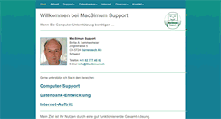 Desktop Screenshot of macsimum.ch
